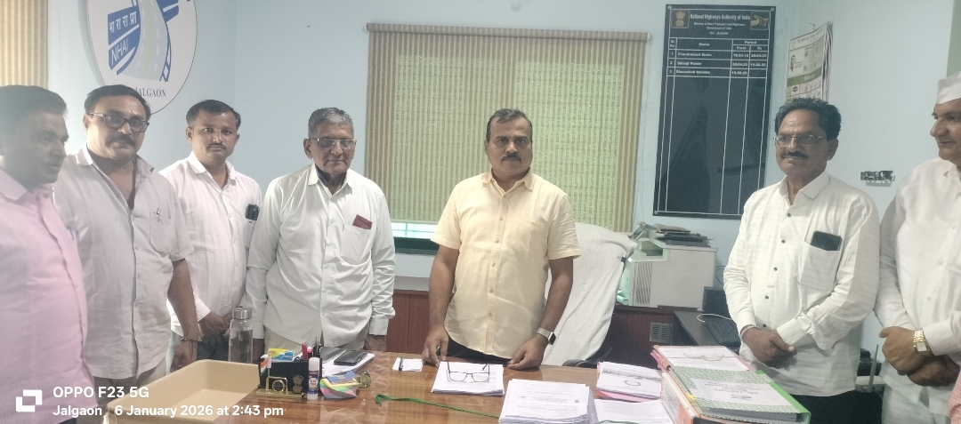 *राष्ट्रीय महामार्ग प्राधिकरण प्रकल्प संचालक एरंडोल येथील गटारींसह समांतर रस्त्यांच्या कामाची पाहणी करणार……..!*